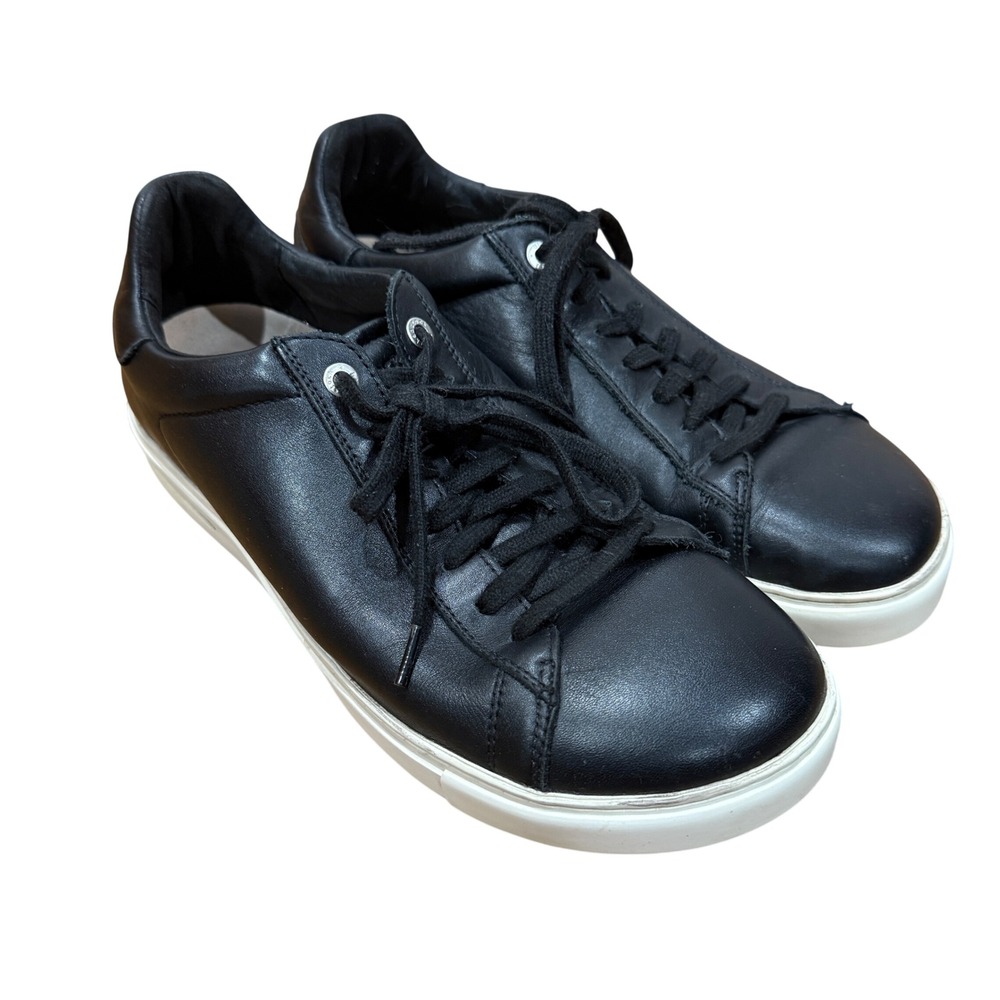Birkenstock Bend Low Black Leather‎ Lace Up Comfort Sneakers Mens 8 Womens 10